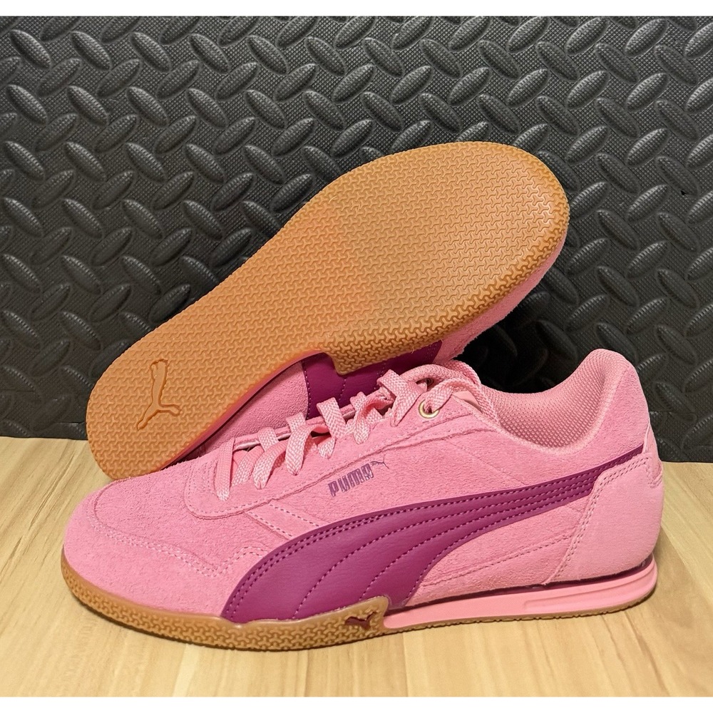 PUMA Bella Donna Sd Suede Lace Up Pink Purple Sneakers Womens Size 9.5 NEW